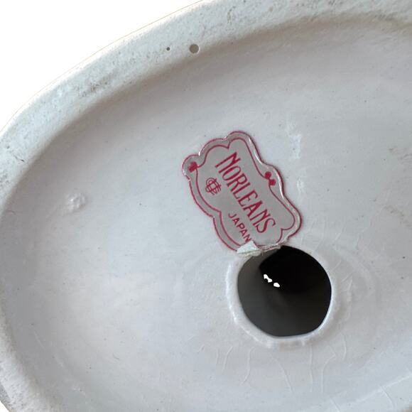 Antique Hand-Painted Market Man & Women Figurines • Made in Japan • Mid-Century - Picture 4 of 4